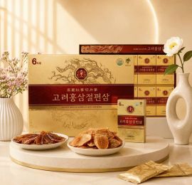 HỒNG SÂM LÁT TẨM MẬT ONG HÀN QUỐC - HỘP 200GR BIO